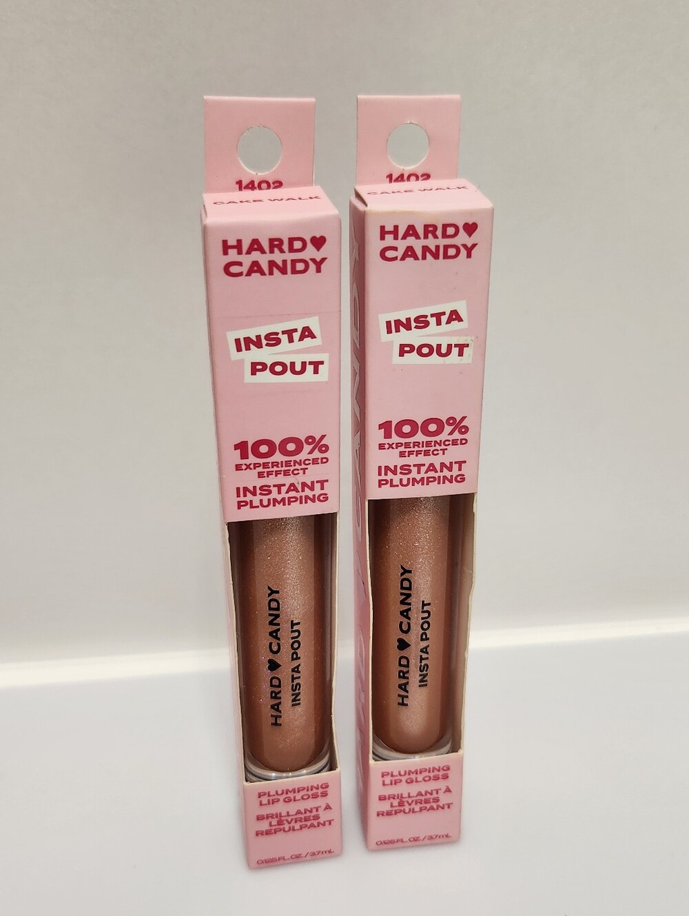 2-pack Hard Candy Insta Pout Plumping Lip Gloss in the shade 1402 Cake Walk